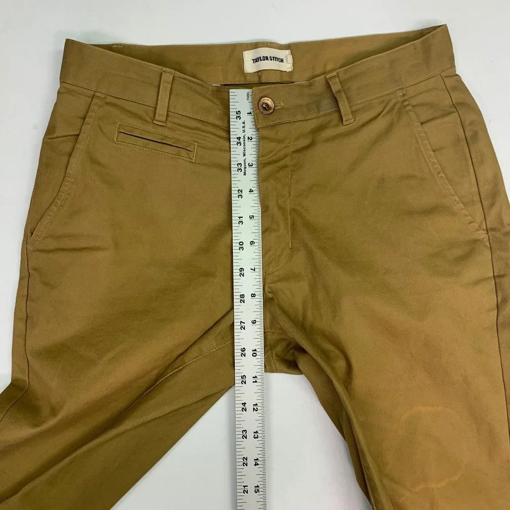Taylor‎ Stitch Democratic Chino British Khaki Organic Cotton Pants Mens Size 30 - Picture 14 of 15